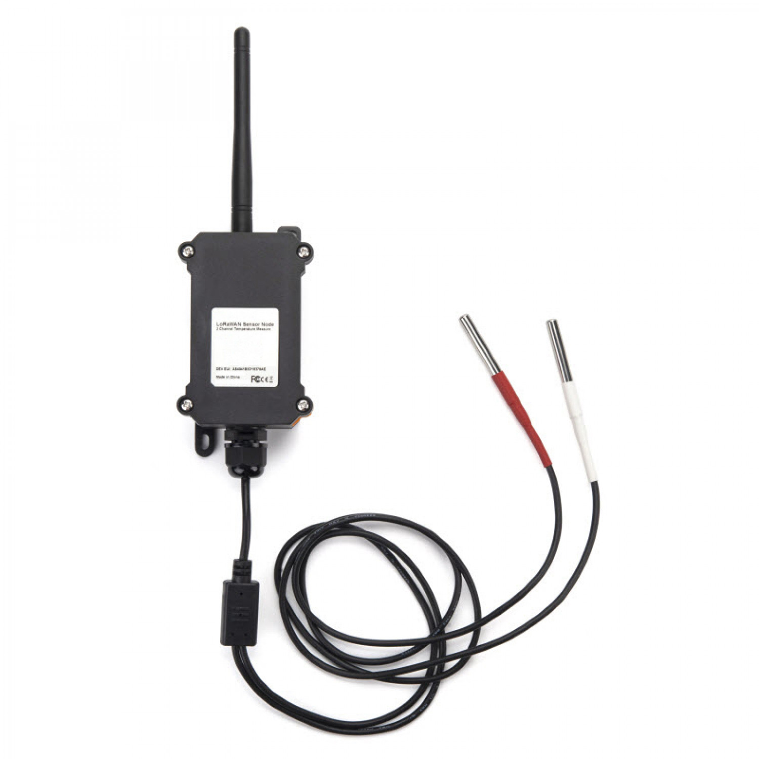 Weatherproof Wireless Smart Temperature Sensor w/Probe LoRa 1/4